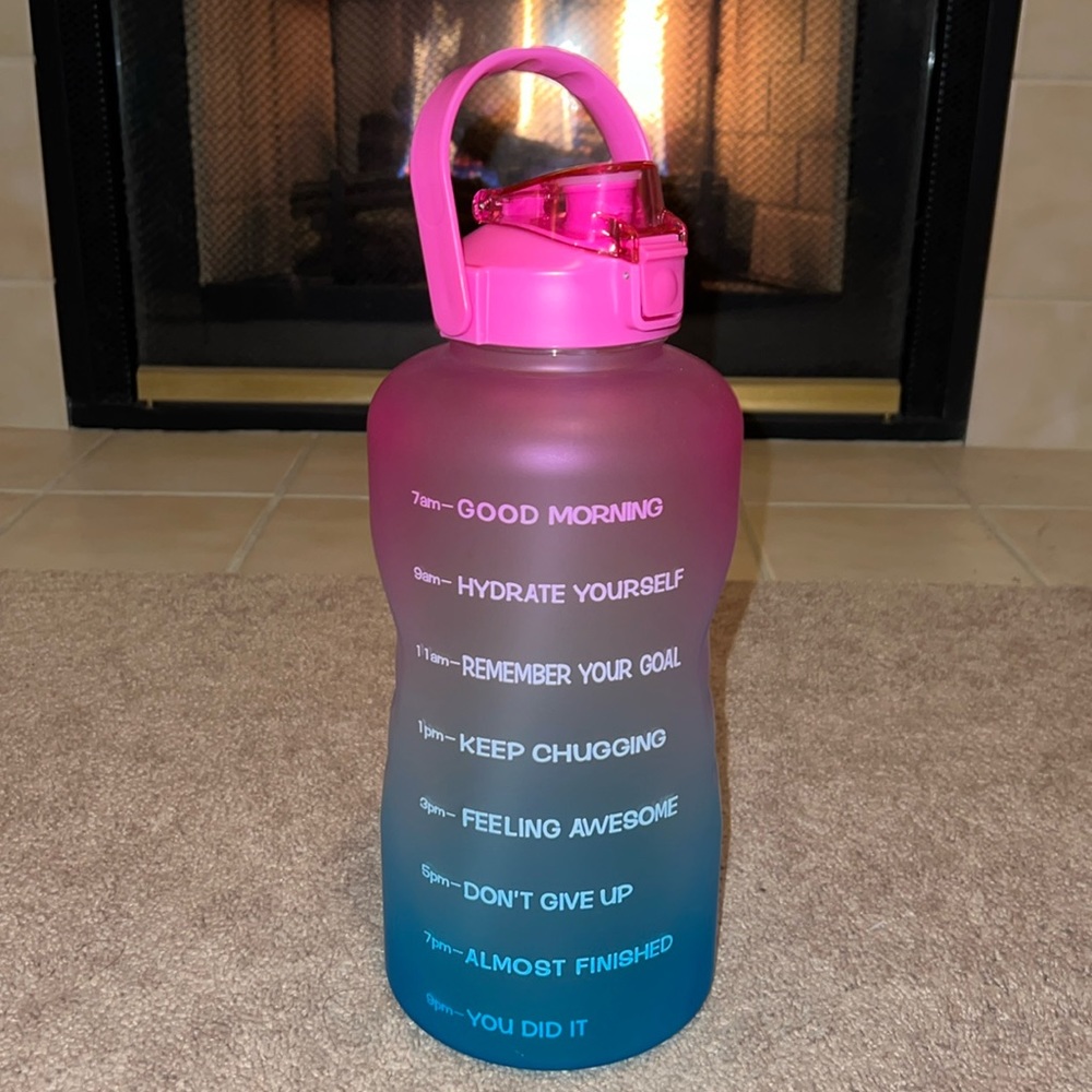 EYQ BPA Free Motivational 128oz Water Bottle